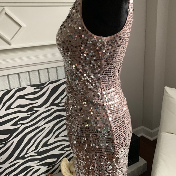 Love Reign Sequin Gold Dress, Small - Picture 5 of 7